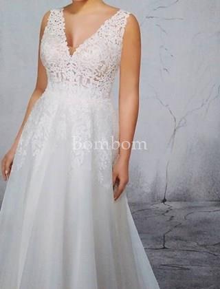 vestido novia blanco morilee madeline gardner rf 5774 talla grande hasta 58 - 60 - Imagen 1
