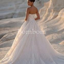 Vestido novia escote corazón blanco - Imagen 2