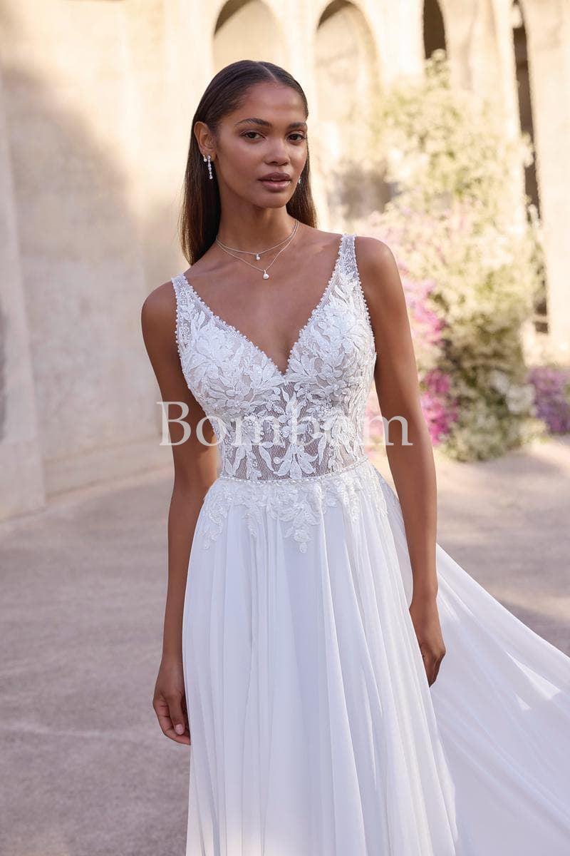 #Vestido novia mangas extraibles Madelein Gardner 2903 - Imagen 1