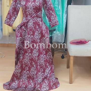 Vestido Veni Infantino burdeos estampado - Imagen 1