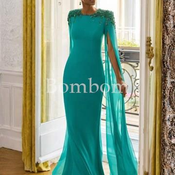 #Vestido veni infantino madrina, azul y fucsia - Imagen 1