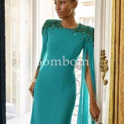 #Vestido veni infantino madrina, azul y fucsia - Imagen 2